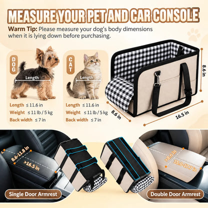 VeyloPets™ Console Pet Car Seat